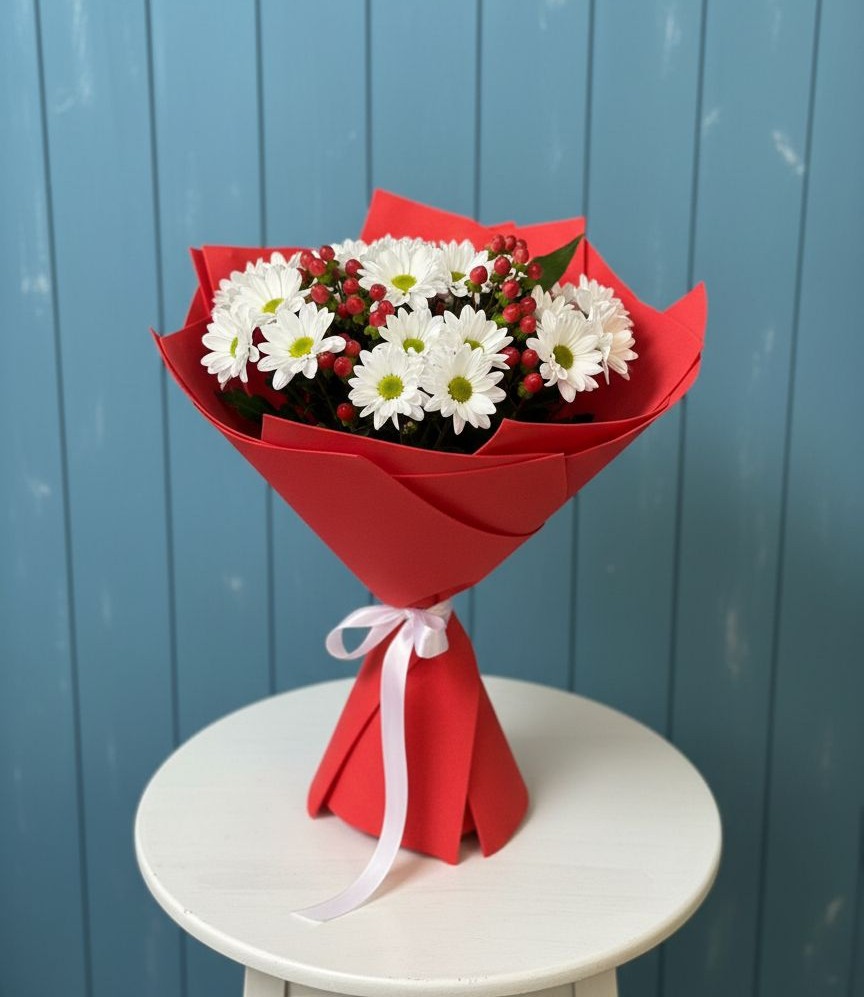 Букет цветов из: Хризантемы в Марьяновке