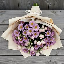 Букет цветов из:  Розы и Хризантемы #REPLACE_PRED# Марьяновке