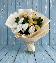 Букет цветов из:  Розы и Хризантемы в Марьяновке
