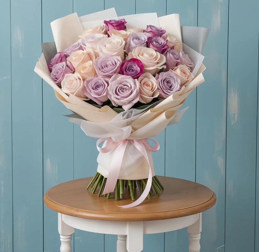 Букет цветов из: Розы в Марьяновке