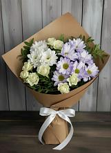 Букет цветов из:  Хризантемы и Розы в Марьяновке