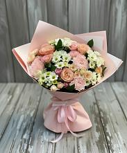 Букет цветов из:  Гвоздики, Розы и Хризантемы в Марьяновке