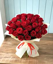 Букет 29 Красных роз в Марьяновке