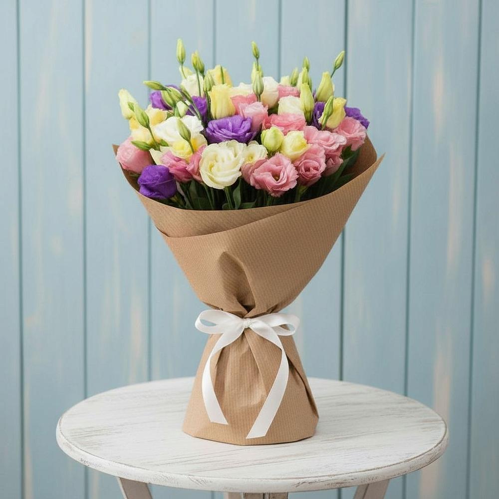 Букет цветов из: Лизиантусы в Марьяновке