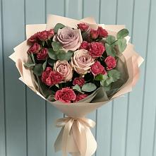 Букет цветов из:  Гвоздики и Розы в Марьяновке